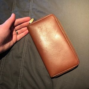 Leather Wallet - Whiskey Brown